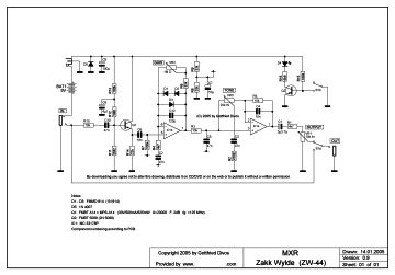 MXR Zakk Wylde schematic circuit diagram